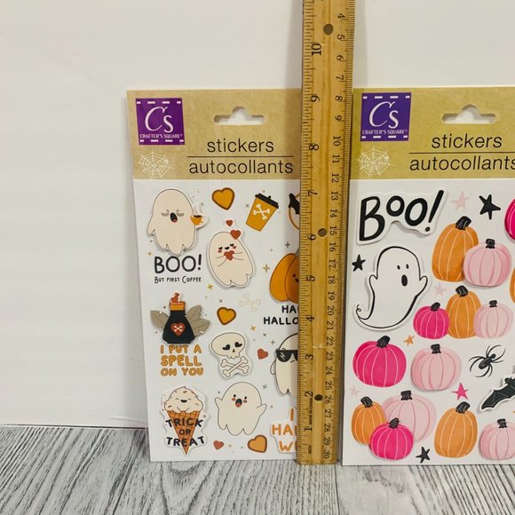 Halloween Cute Dimensional  Stickers Pastel Cute Scrapbooking Papercrafting 3 PK - Picture 7 of 14